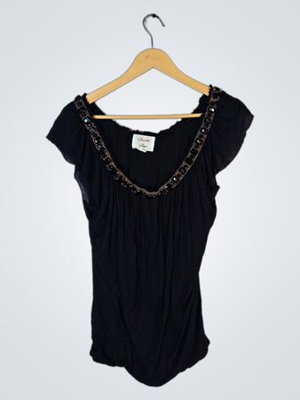 Black Off-The-Shoulder Top