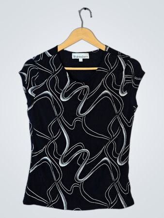 Dressbarn Black and White Top
