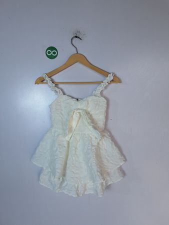 White Ruffled Dress