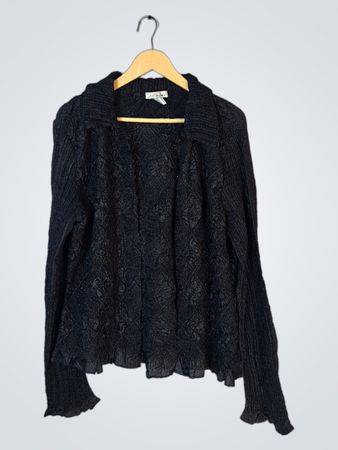 Black Knit Top