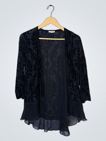 Maunces Black Lace Blouse