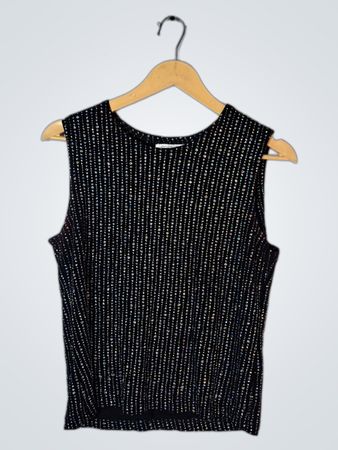 Black Sequined Top