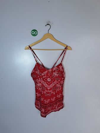 Red Bandana Bodysuit