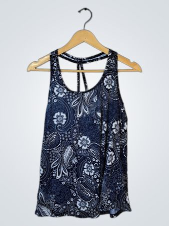Blue Paisley Top