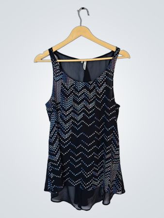 Black Sequined Top