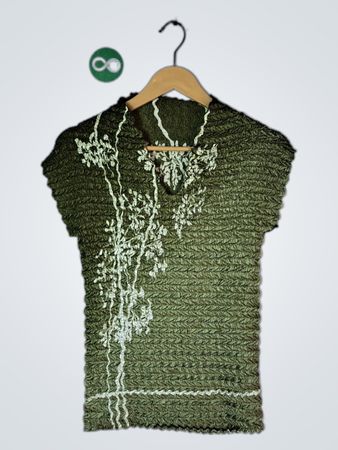 Green Crochet Top