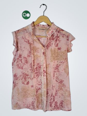 Pink Floral Blouse