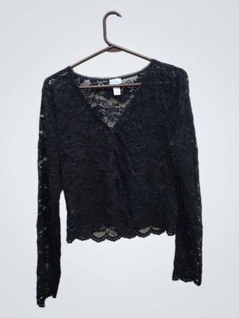 Angel Rose Black Lace Top