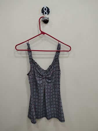Women's Blouse with Diamond Pattern