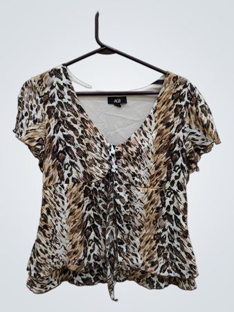 AGB Animal Print Blouse