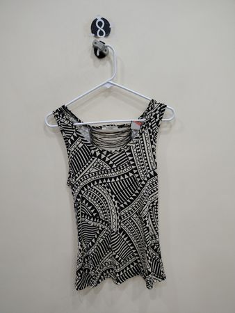 Poetry Black and White Patterned Top