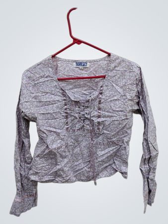 BlueSky Floral Long-Sleeve Top