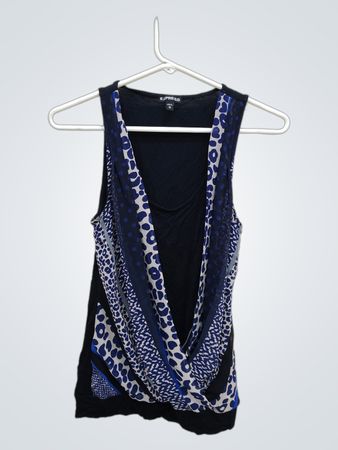 Express Leopard Print Sleeveless Top