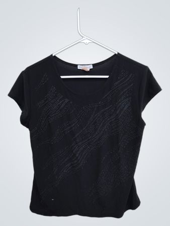Blossom & McDougal Black Short Sleeve Top