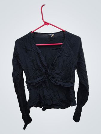 Black Long-Sleeve Top
