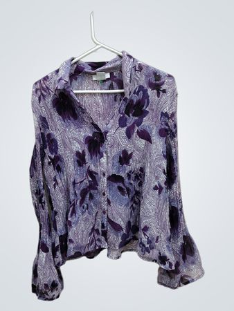 Purple Paisley Blouse