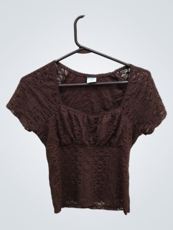 Brown Lace Top