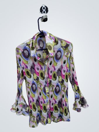 Blouse with Multicolored Pattern