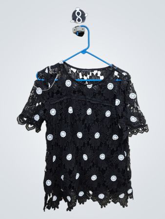 ZAC & RACHEL Black Lace Top