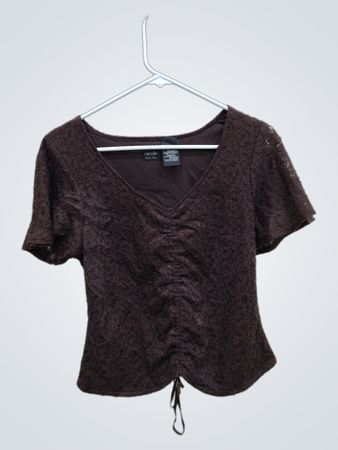 Brown Lace Top