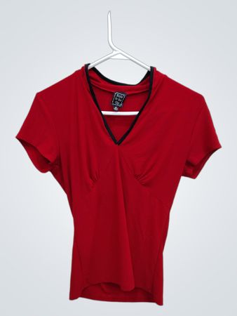 Red V-Neck T-Shirt