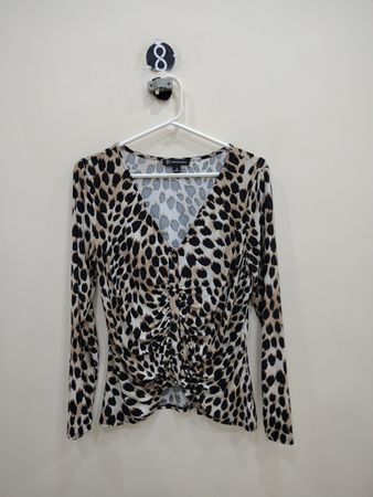INC International Concepts Leopard Print Blouse