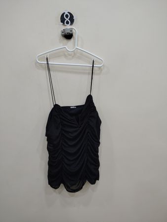 Black Ruched Top