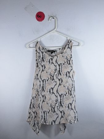 Express Snakeskin Print Sleeveless Top