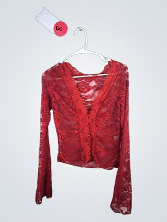 Red Lace Top