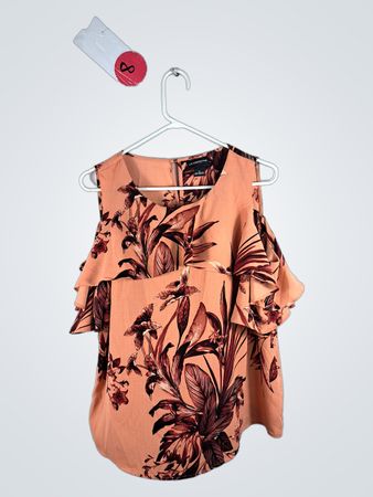 Liz Claiborne Floral Off-Shoulder Blouse