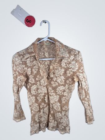 Cache Long Sleeve Lace Top
