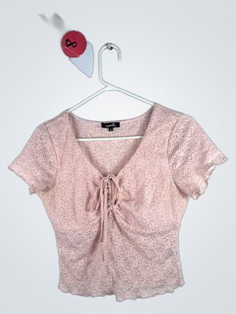 Pink Lace Blouse