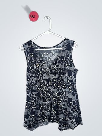 Blouse with Floral Pattern