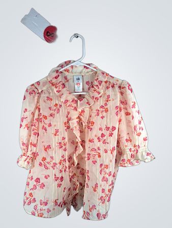 Cabi Floral Blouse