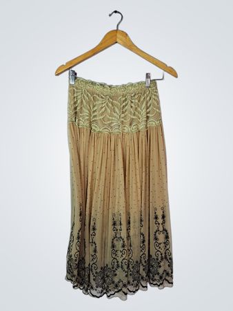 Tan Lace Skirt