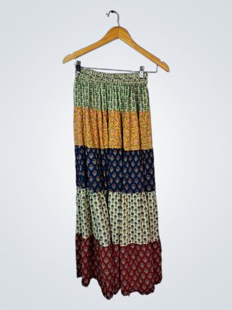 Multicolored Floral Skirt