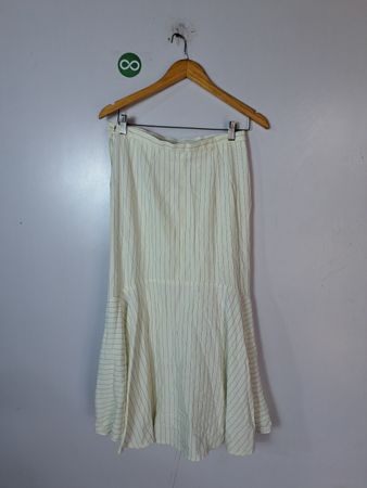 White Striped Skirt