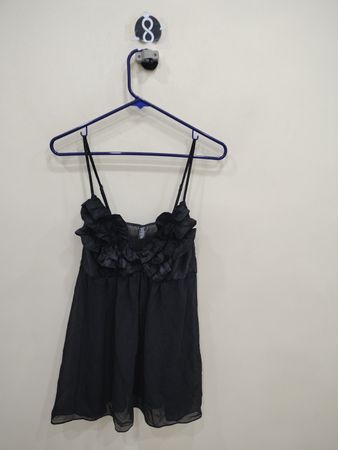 Black Ruffled Camisole