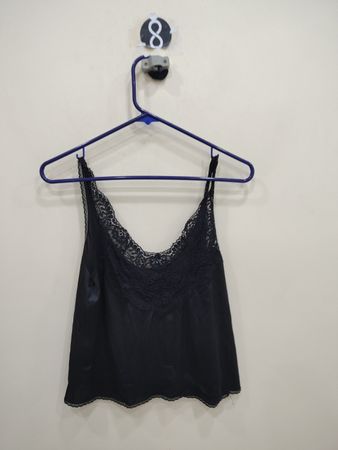 Black Lace Trim Camisole