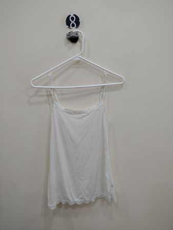 White Lace Trim Camisole