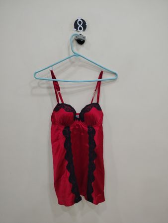 Red Lace Trim Camisole