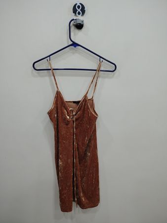 Brown Velvet Tank Top