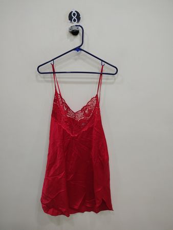 Tailor Made Affair Red Lace Trim Cami Top