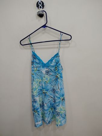 Blue Floral Chemise