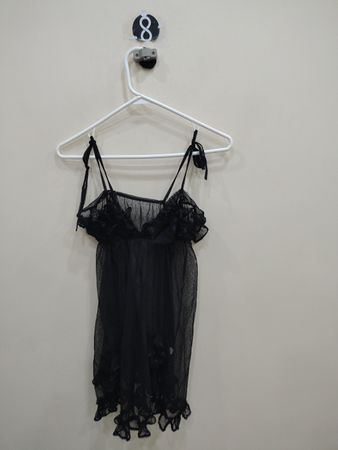 Black Sheer Lingerie Top