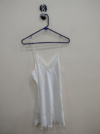 White Lace Trim Cami Top