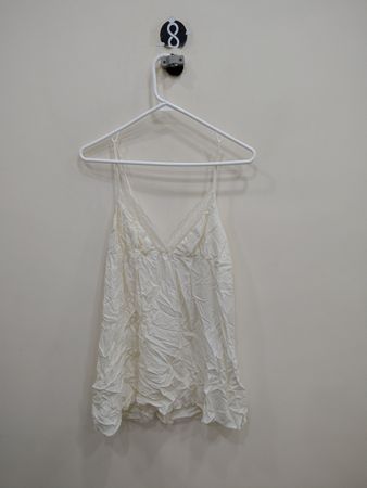 White Lace Trim Camisole