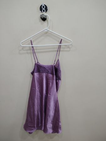 Purple Satin Nightgown