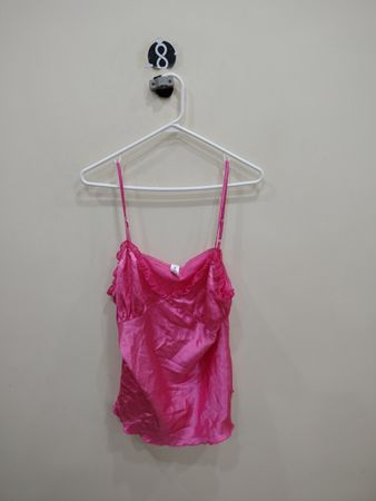 Pink Satin Top