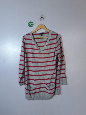 Gap Striped V-Neck Cardigan